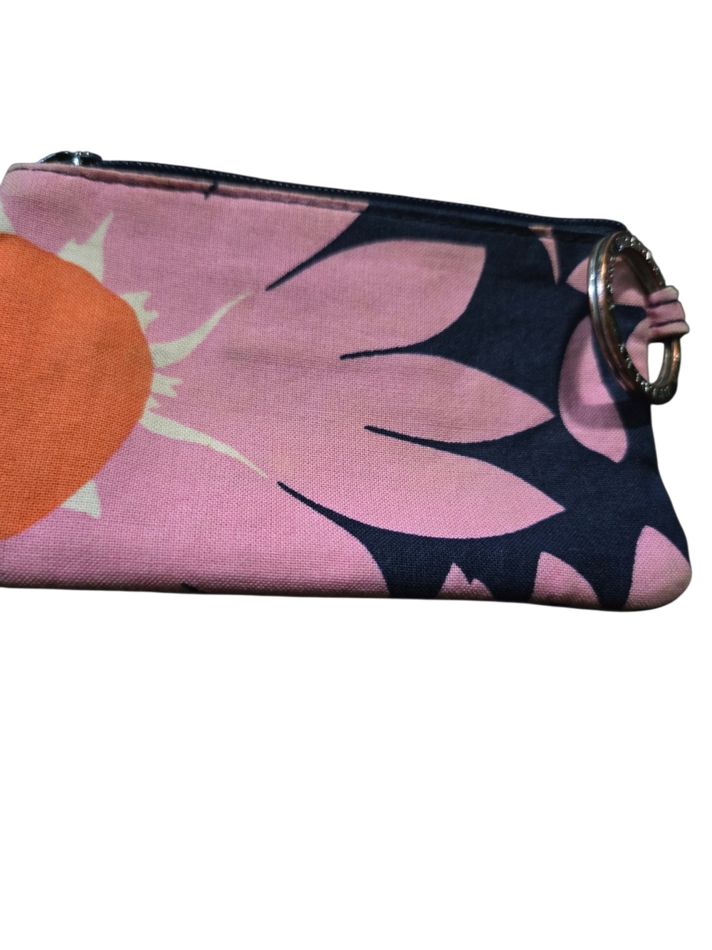 Floral Pink Canvas Wristlet Pouch Vera Bradley